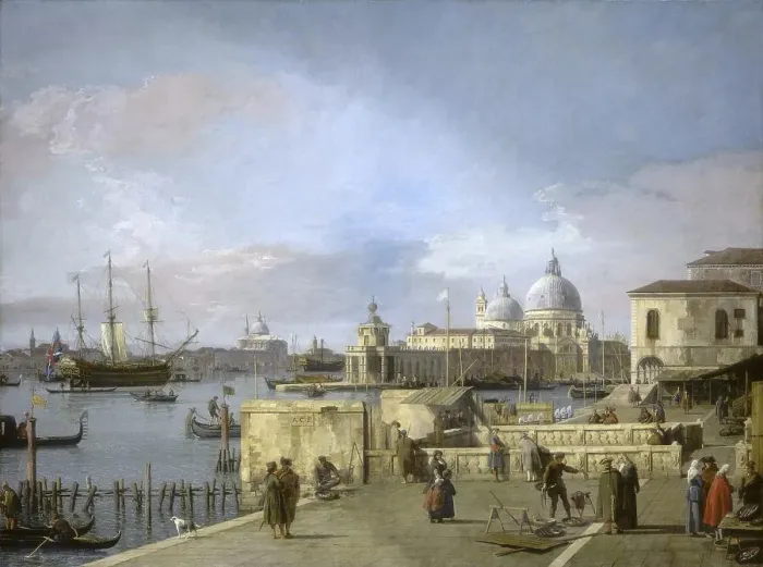 Framed Print : Entrance to the Grand Canal, Grand Canal from the Mole
