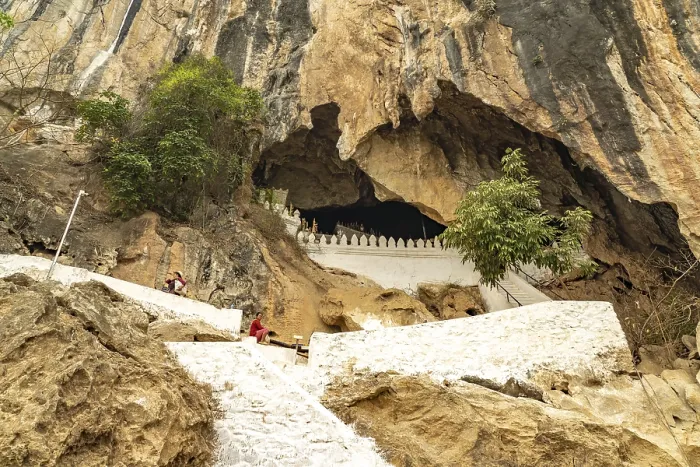 Framed Print : Entrance to the Pak Ou Caves near Luang Prabang Framed Print : Entrance to the Pak Ou Caves near Luang Prabang
