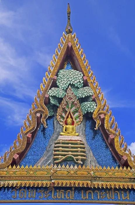 Framed Print : Entrance portal of the Big Buddha temple complex