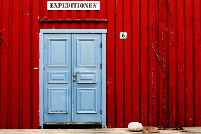 Framed Print : Entrance to a tour operator's office for expeditions