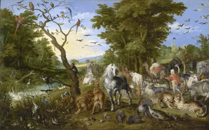 Framed Print : The Entry of the Animals into Noah's Ark