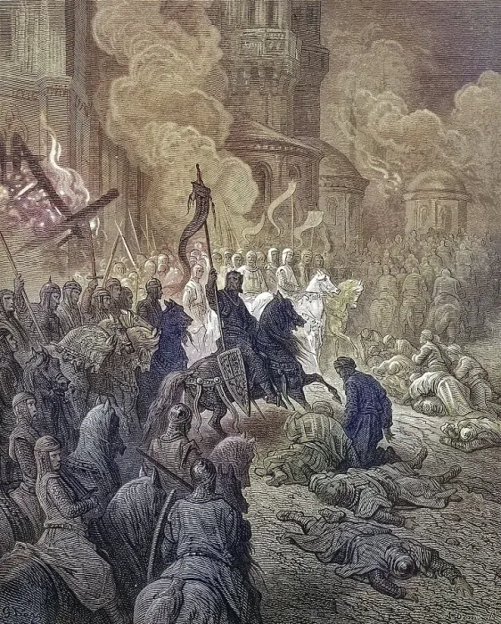 Framed Print : Entry of the Crusaders into Constantinople