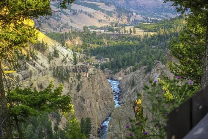 Framed Print : An epic scenery of the canyon in between of those large mountain ranges