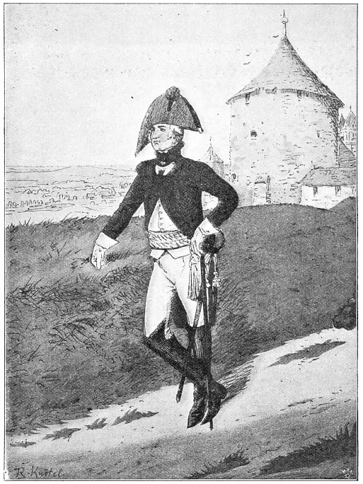 Framed Print : Episcopal Munster infantry officer (1800)