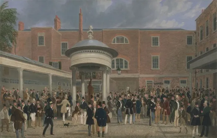 Framed Print : Epsom races, settlement day at Tattersalls Framed Print : Epsom races, settlement day at Tattersalls