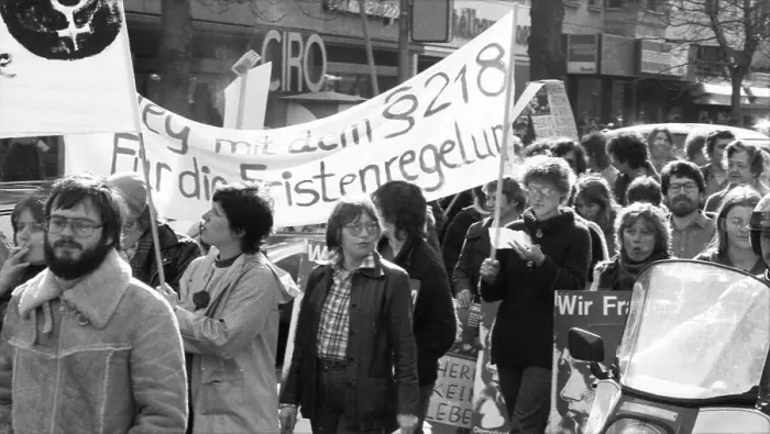 Framed Print : Equal pay was one of the main demands of woman at the International Women's Day demonstration in Duesseldorf