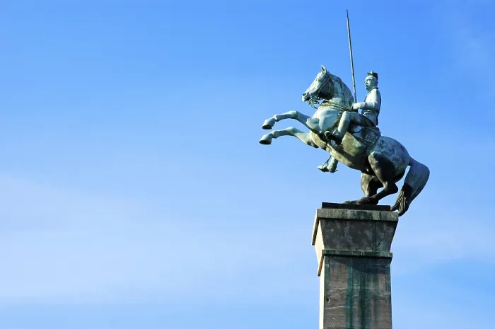 Framed Print : Equestrian monument, commemoration of the Westphalian Uhlan Regiment Framed Print : Equestrian monument, commemoration of the Westphalian Uhlan Regiment