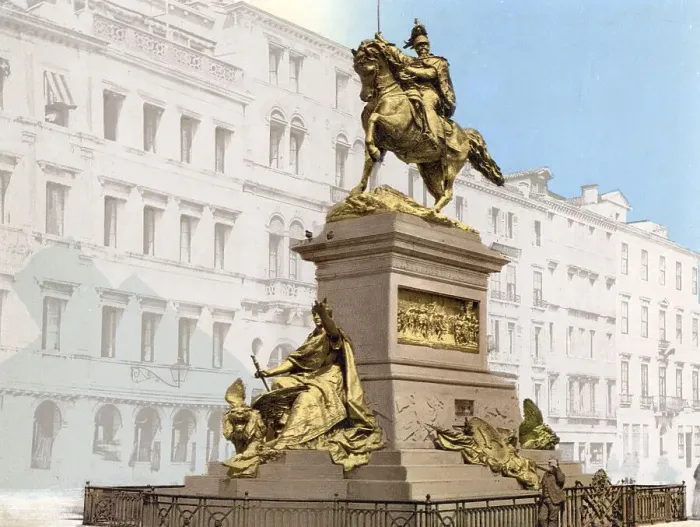 Framed Print : Equestrian monument, Victor Emmanuel II