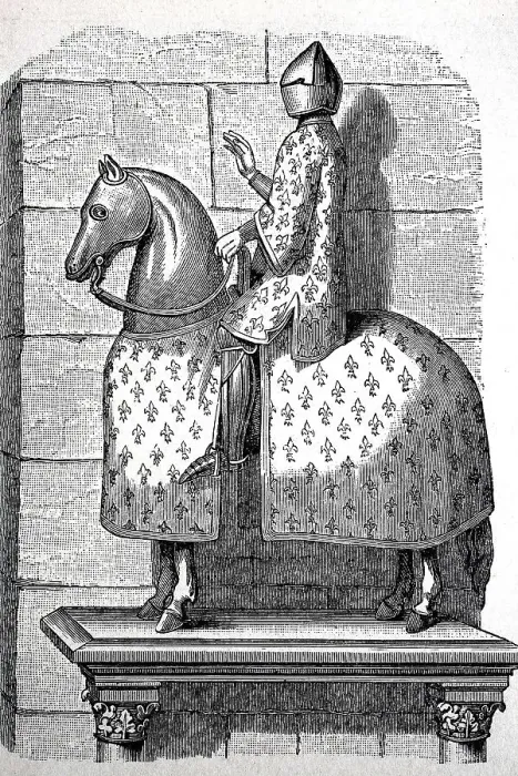 Framed Print : The equestrian statue of Philip IV of France