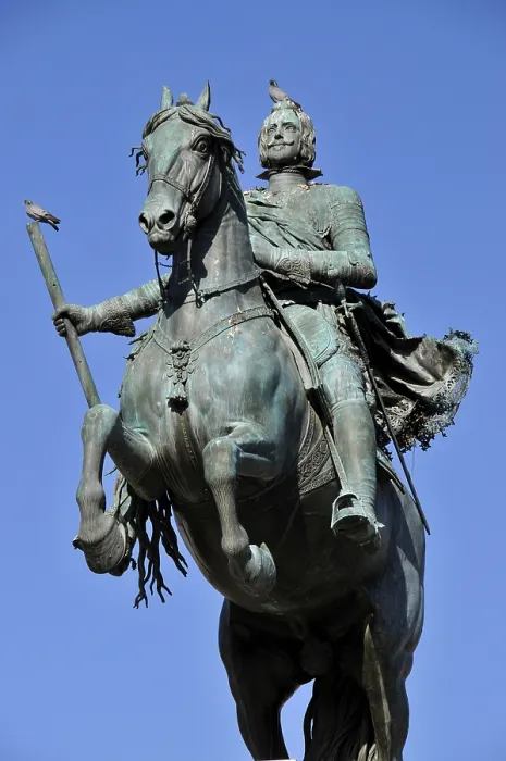 Framed Print : Equestrian statue of Philip IV by Pietro Tacca