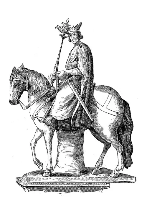 Framed Print : Equestrian statue of Rudolf of Habsburg