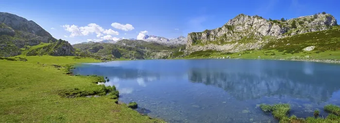 Framed Print : Ercina lake at Picos de Europa in Asturias of Spain Framed Print : Ercina lake at Picos de Europa in Asturias of Spain