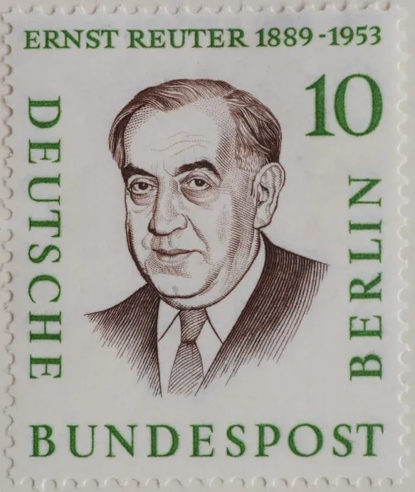 Framed Print : Ernst Reuter, mayor of West Berlin from 1948 to 1953