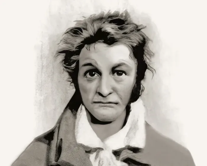 Framed Print : Ernst Theodor Amadeus Hoffmann, or E. T. A. Hoffmann, 1776 - 1822, German Romantic author of fantasy and horror, jurist, composer, music critic, and caricaturist, digitally edited