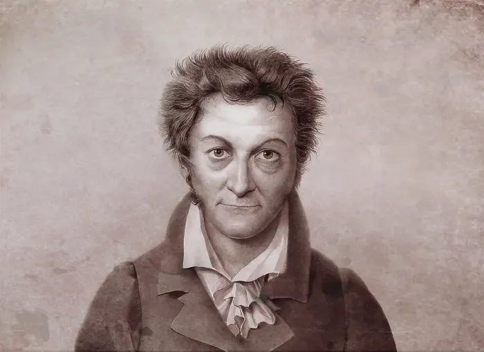 Framed Print : Ernst Theodor Amadeus Hoffmann, or E. T. A. Hoffmann, 1776 - 1822, German Romantic author of fantasy and horror, jurist, composer, music critic, and caricaturist, digitally edited
