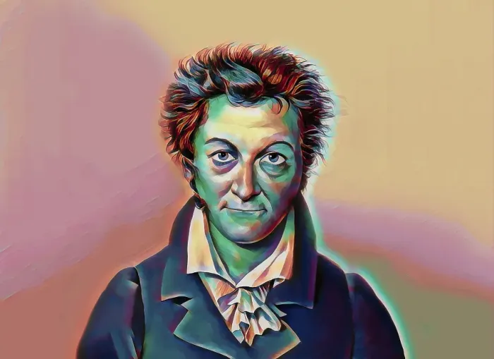 Framed Print : Ernst Theodor Amadeus Hoffmann, or E. T. A. Hoffmann, 1776 - 1822, German Romantic author of fantasy and horror, jurist, composer, music critic, and caricaturist, digitally edited