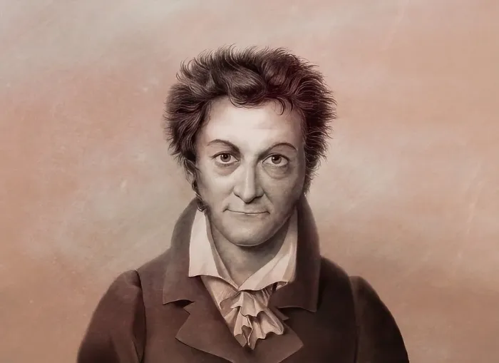 Framed Print : Ernst Theodor Amadeus Hoffmann, or E. T. A. Hoffmann, 1776 - 1822, German Romantic author of fantasy and horror, jurist, composer, music critic, and caricaturist, digitally edited