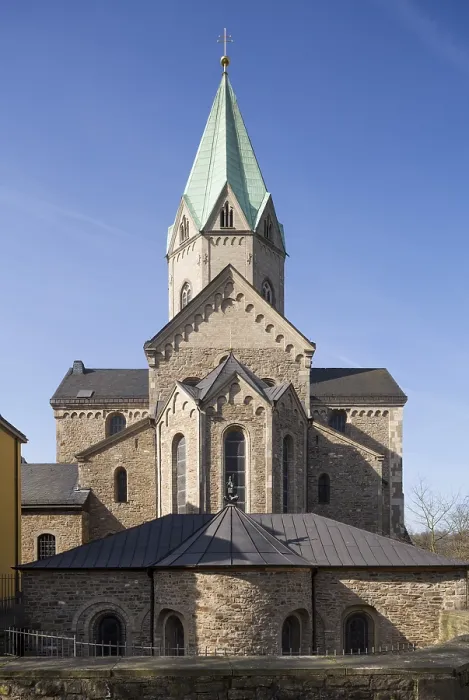 Framed Print : Essen-Werden, Collegiate Church of St Ludgerus