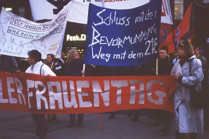 Framed Print : Essen. Women on Women's Day 8. 3. 1988