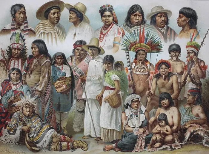 Framed Print : Ethnic groups of America: 1 Labrador Inuit woman