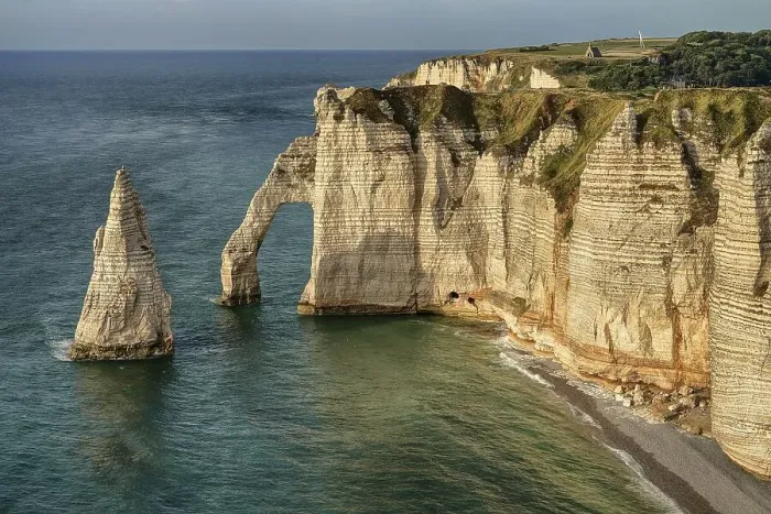 Framed Print : Europe, France, Normandy, the cliffs of Etretat
