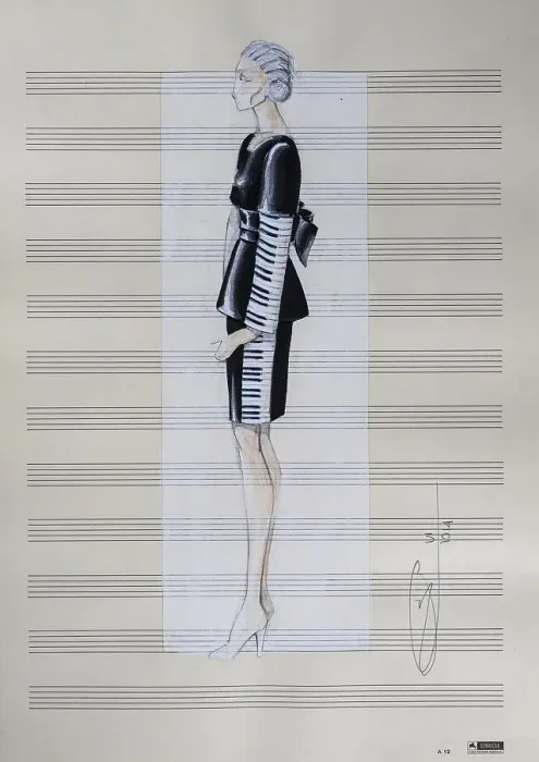 Framed Print : Evening gown, fashion sketch, fashion design Framed Print : Evening gown, fashion sketch, fashion design