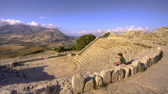 Framed Print : Evening light, Roman amphitheatre