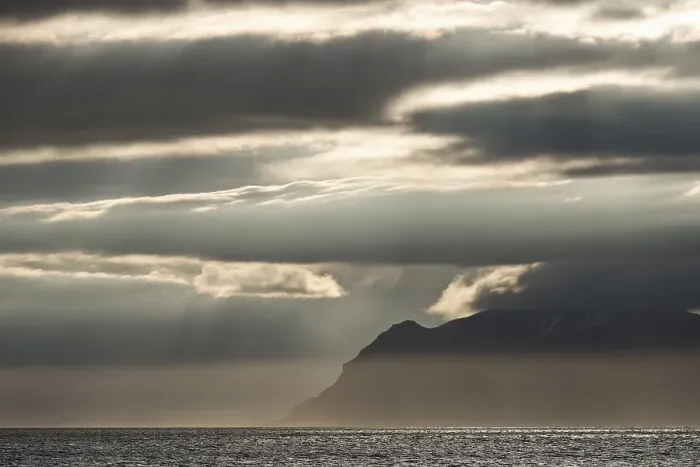 Framed Print : Evening mood, Isfjorden, Spitsbergen Island