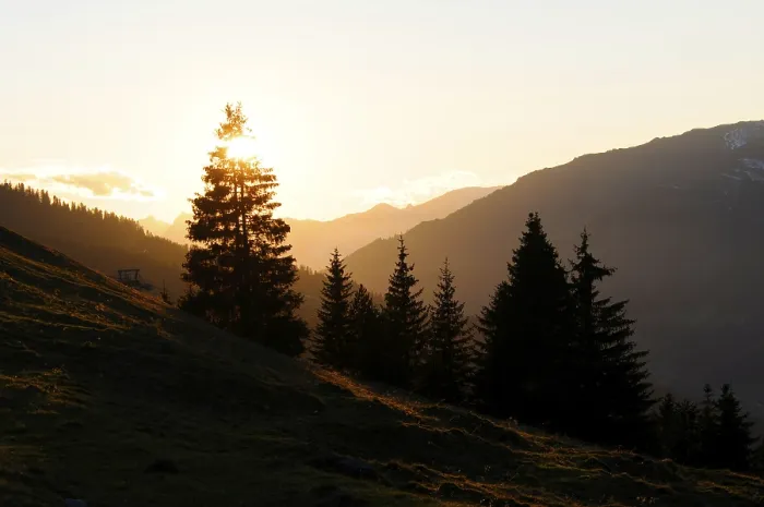 Framed Print : Evening, mountains, mountain, mountain