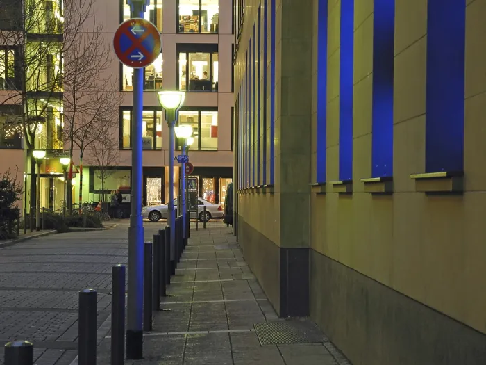 Framed Print : Evening, night, night, high-rise building