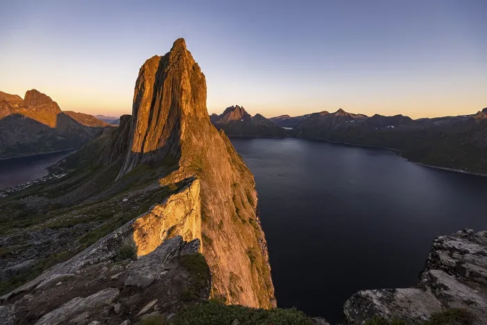 Framed Print : Evening on Segla, Fjordgard, Senja, Troms, Norway