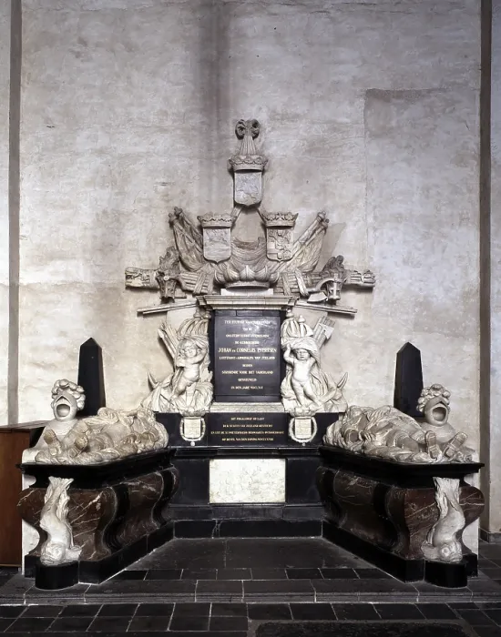 Framed Print : Evertsen tomb by Rombout Verhulst, St Framed Print : Evertsen tomb by Rombout Verhulst, St