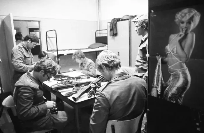 Framed Print : Everyday life of Bundeswehr recruits in a barracks on 26 Framed Print : Everyday life of Bundeswehr recruits in a barracks on 26