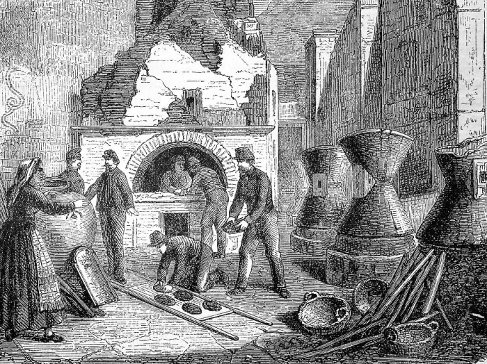 Framed Print : Excavated bakery in Pompeii, the history of ancient Rome