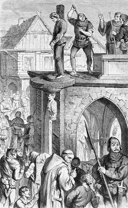 Framed Print : Exhibition on the pillory, kraaken Framed Print : Exhibition on the pillory, kraaken