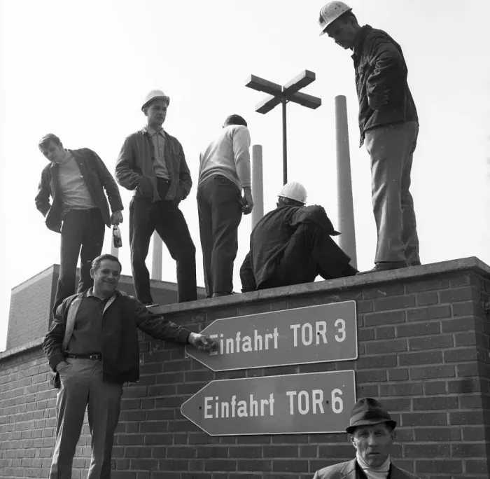 Framed Print : The expansion of the spontaneous strikes in September 1969 extended to the Ruhr area
