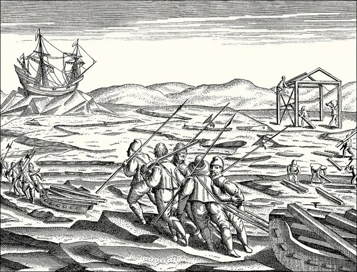 Framed Print : Expedition to the Arctic region by Willem Barentsz
