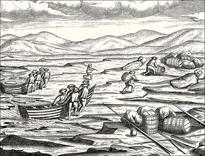 Framed Print : Expedition to the Arctic region by Willem Barentsz
