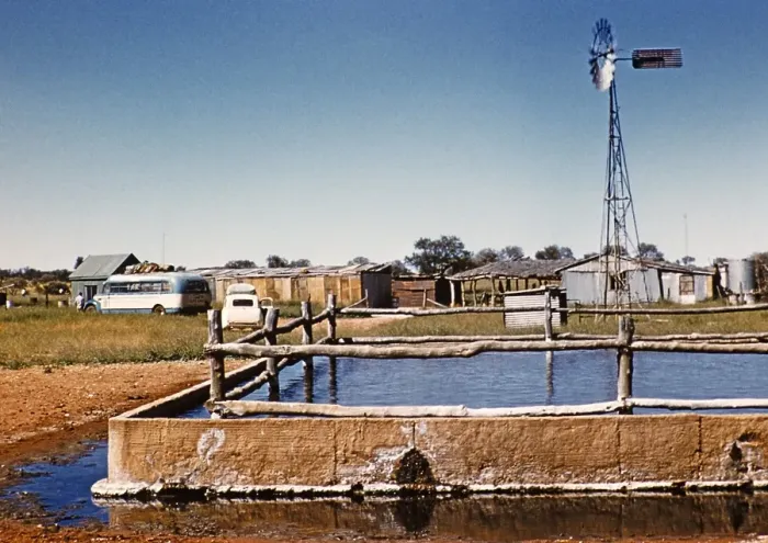 Framed Print : Expedition of the Melbourne Grammar School, Northern Territory, Australia, 1956, overnight stay at the Curtin Springs cattle station, Oceania