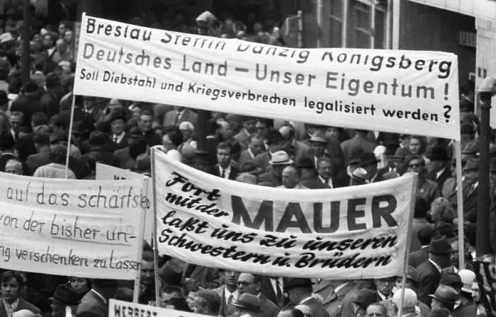 Framed Print : An expellees rally on 30 May 1970 in Bonn with the NPD Framed Print : An expellees rally on 30 May 1970 in Bonn with the NPD