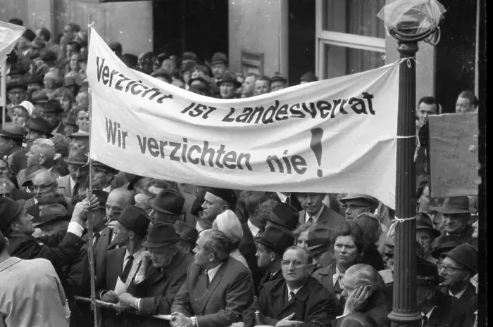 Framed Print : An expellees rally on 30 May 1970 in Bonn with the NPD Framed Print : An expellees rally on 30 May 1970 in Bonn with the NPD