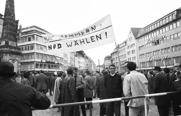 Framed Print : An expellees rally on 30 May 1970 in Bonn with the NPD Framed Print : An expellees rally on 30 May 1970 in Bonn with the NPD