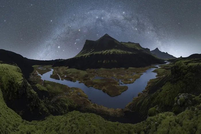 Framed Print : Experience the mesmerizing beauty of Iceland's night sky