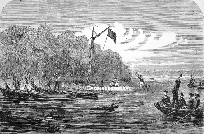 Framed Print : Exploration in search of Dr livingstone Framed Print : Exploration in search of Dr livingstone