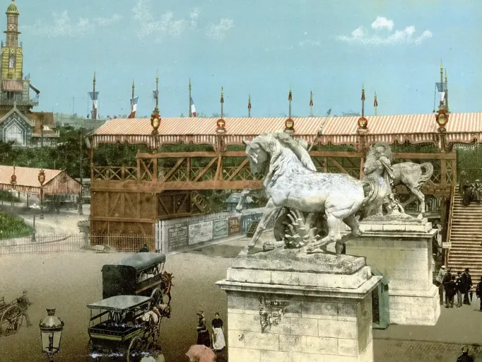 Framed Print : Exposition universelle International, World Exhibition, 1900, Paris, France, Historical, c. 1900, digitally restored reproduction from a 19th century original, Europe
