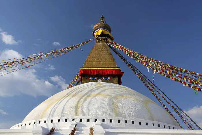 Framed Print : Eyes of Boudhanath Stupa, Kathmandu, Nepal, Asia