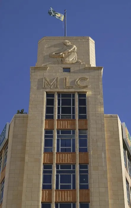 Framed Print : Facade of the Art Deco MLC Building in downtown Auckland Framed Print : Facade of the Art Deco MLC Building in downtown Auckland