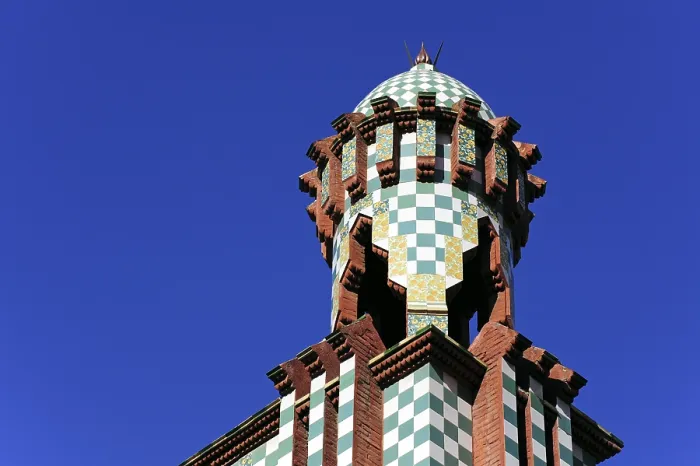 Framed Print : Facade, Casa Vicens by Antoni Gaudi Framed Print : Facade, Casa Vicens by Antoni Gaudi