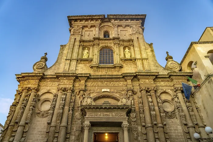 Framed Print : Facade of the Chiesa di San Domenico church in Nardo