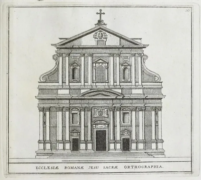 Framed Print : Facade of the Gesu Church, Chiesa del Gesu Framed Print : Facade of the Gesu Church, Chiesa del Gesu